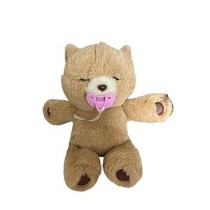 Little Live Pets Cozy Dozy Cubbles Bear Plush Interactive TESTED WORKS Tan Brown